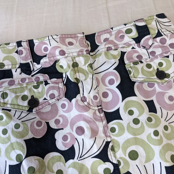 Ann Taylor Loft Mini Pencil Skirt Floral Print Pockets Size 6 - Picture 2 of 6